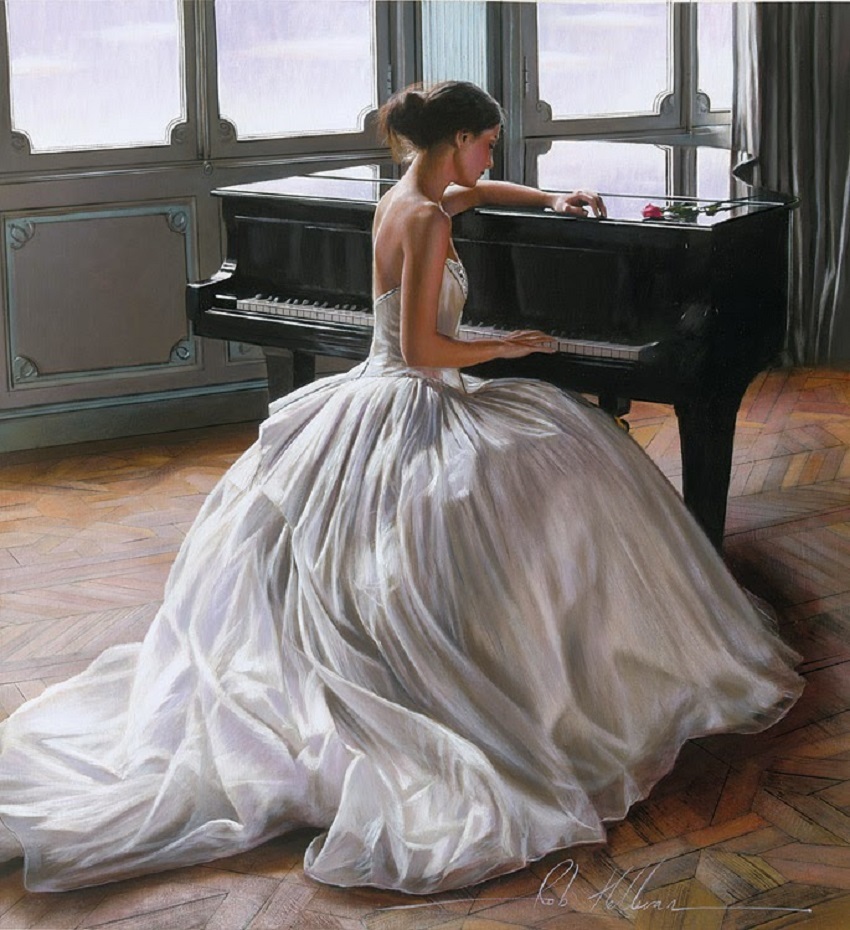 Белое платье картина. Роб Хефферан художник. Художника Роб Хефферан (Rob Hefferan). Художник Роб Хефферан балерина. Художник Rob Hefferan картины.